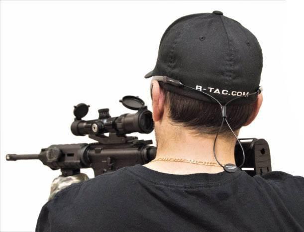 Tac-Strapz Glasses Retainer System - Universal Fit for any Shooting / Safety or Sunglasses