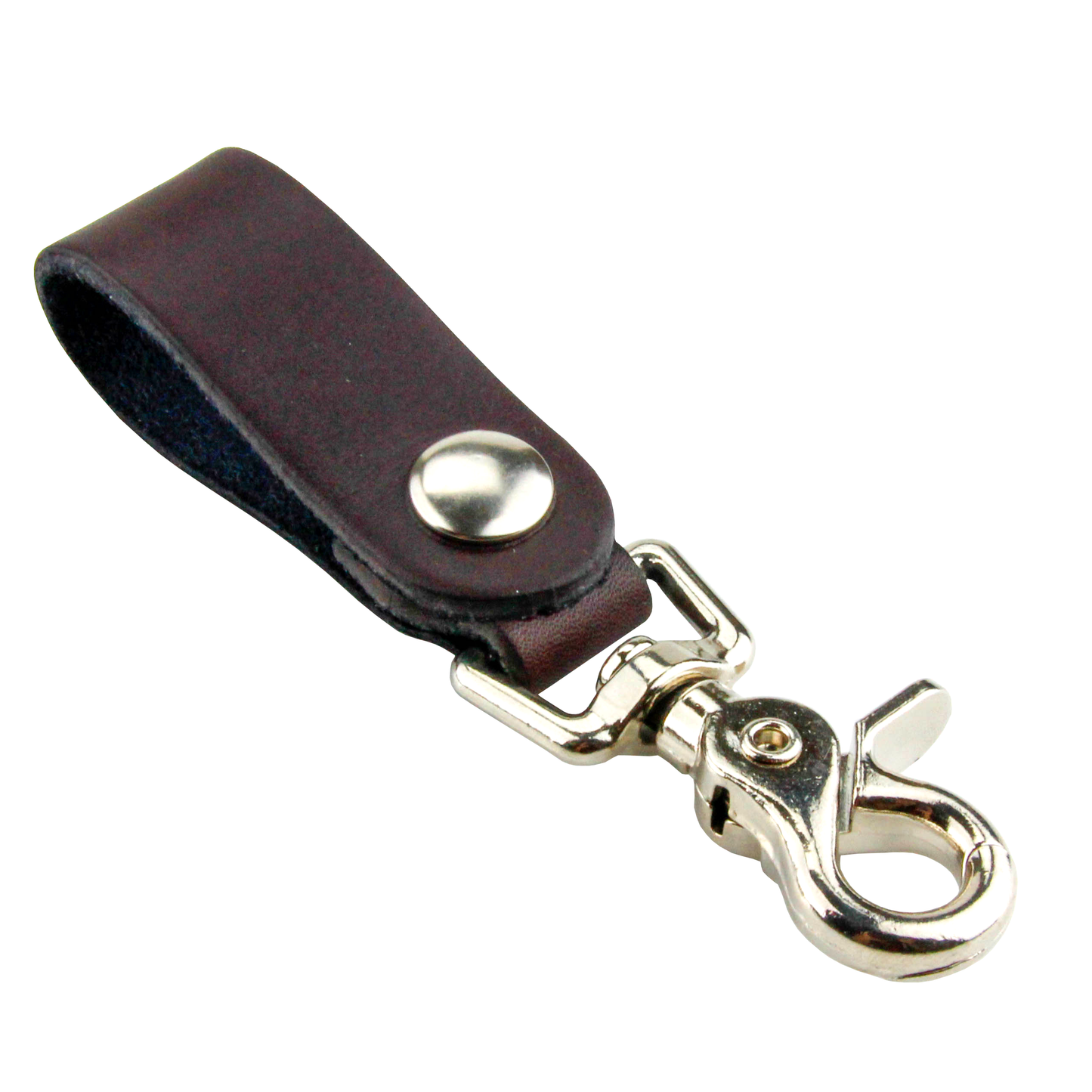 Leather Valet Keychain | Made in USA of Full Grain Leather | Quick Detach | Leather Belt Keeper