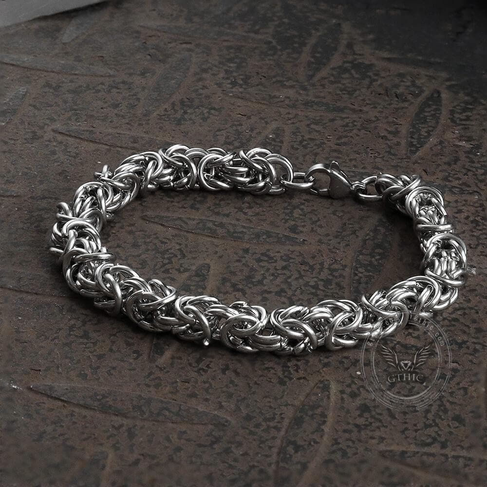 Classic Byzantine Chain Stainless Steel Bracelet