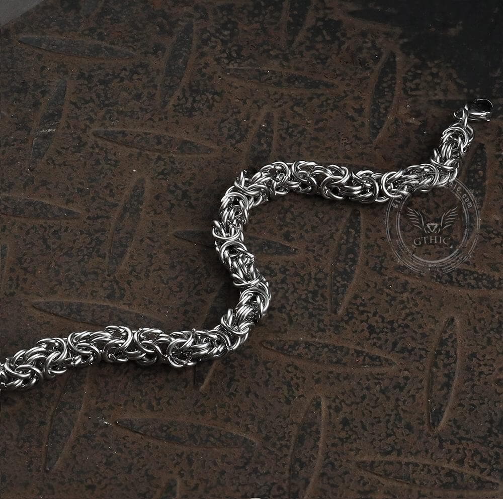 Classic Byzantine Chain Stainless Steel Bracelet