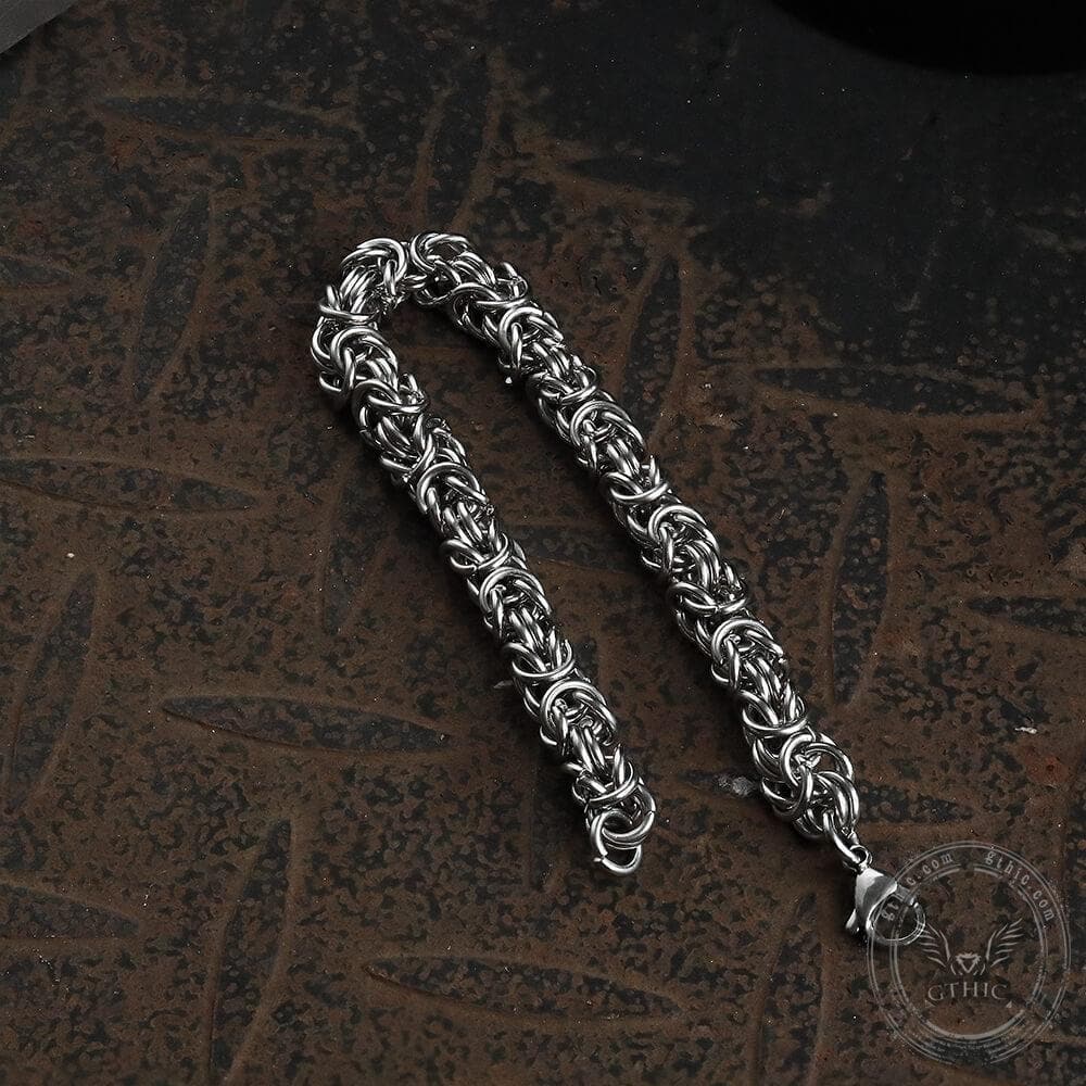 Classic Byzantine Chain Stainless Steel Bracelet