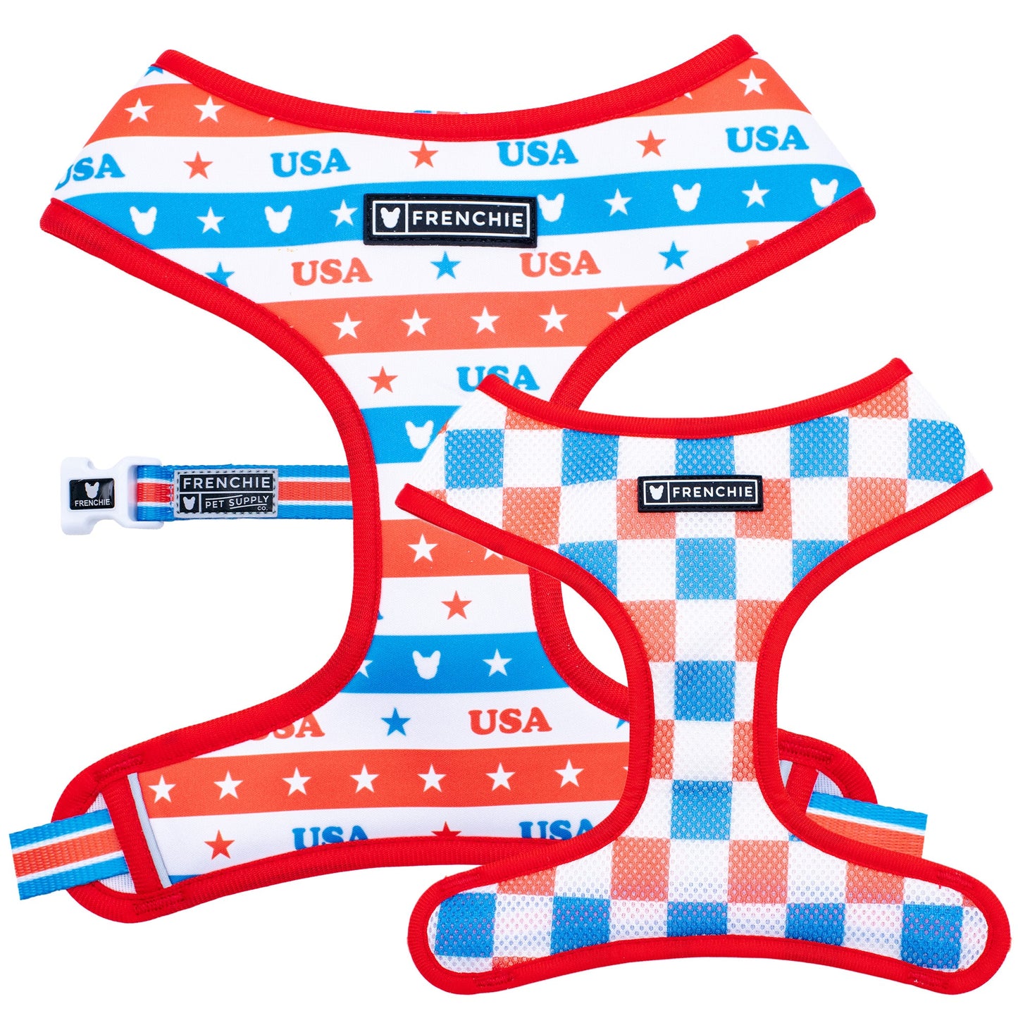 Frenchie Duo Reversible Harness - USA