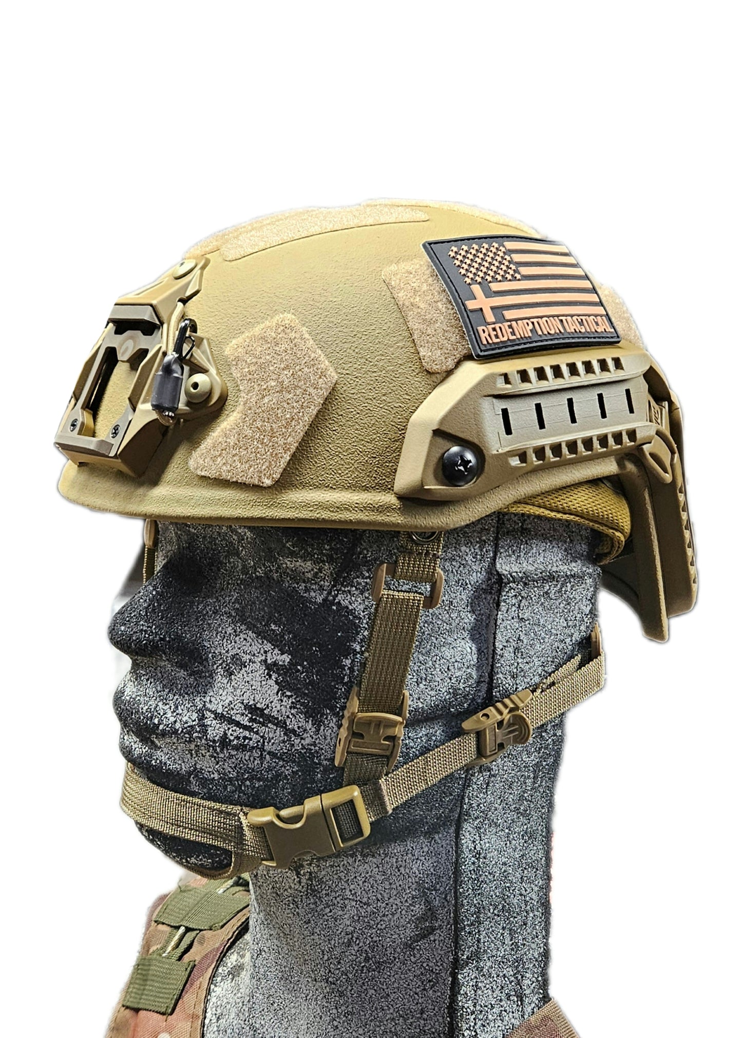 RT2 Ballistic High Cut Helmet: Tested to LEVEL IIIA (Included Arc Rails, Padding, Straps)E617