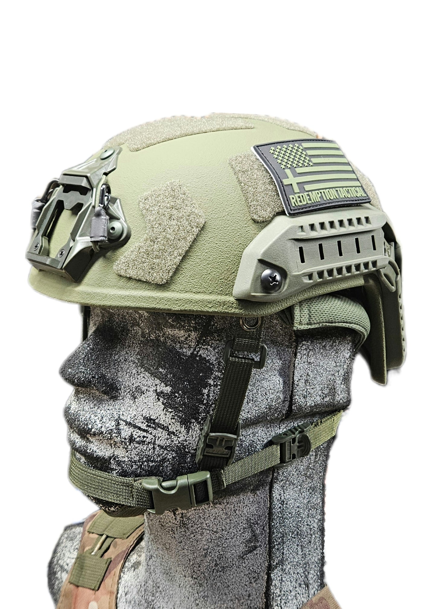 RT2 Ballistic High Cut Helmet: Tested to LEVEL IIIA (Included Arc Rails, Padding, Straps)E617