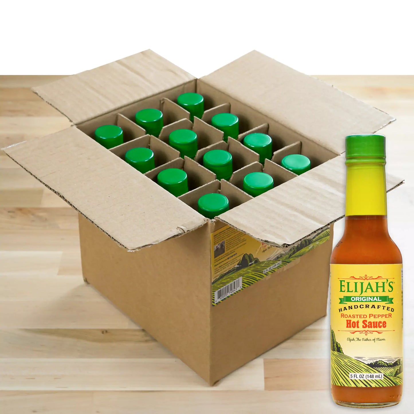 Roasted Cayenne & Jalapeño Pepper Sauce (12 pk Case)