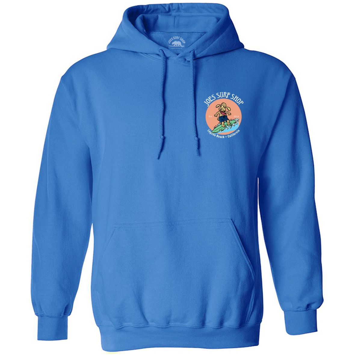 Joe's Surf Shop Teddy the Surfing Dog Pullover Surf Hoodie