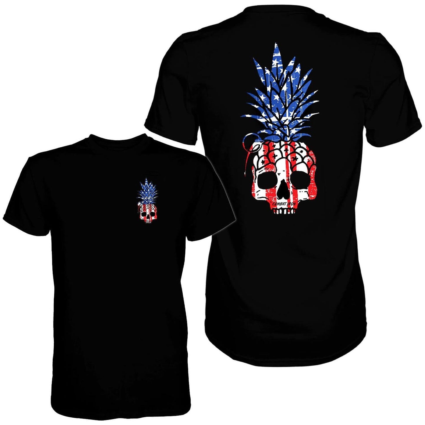 American Flag USA Pineapple Grenade Men's T-Shirt