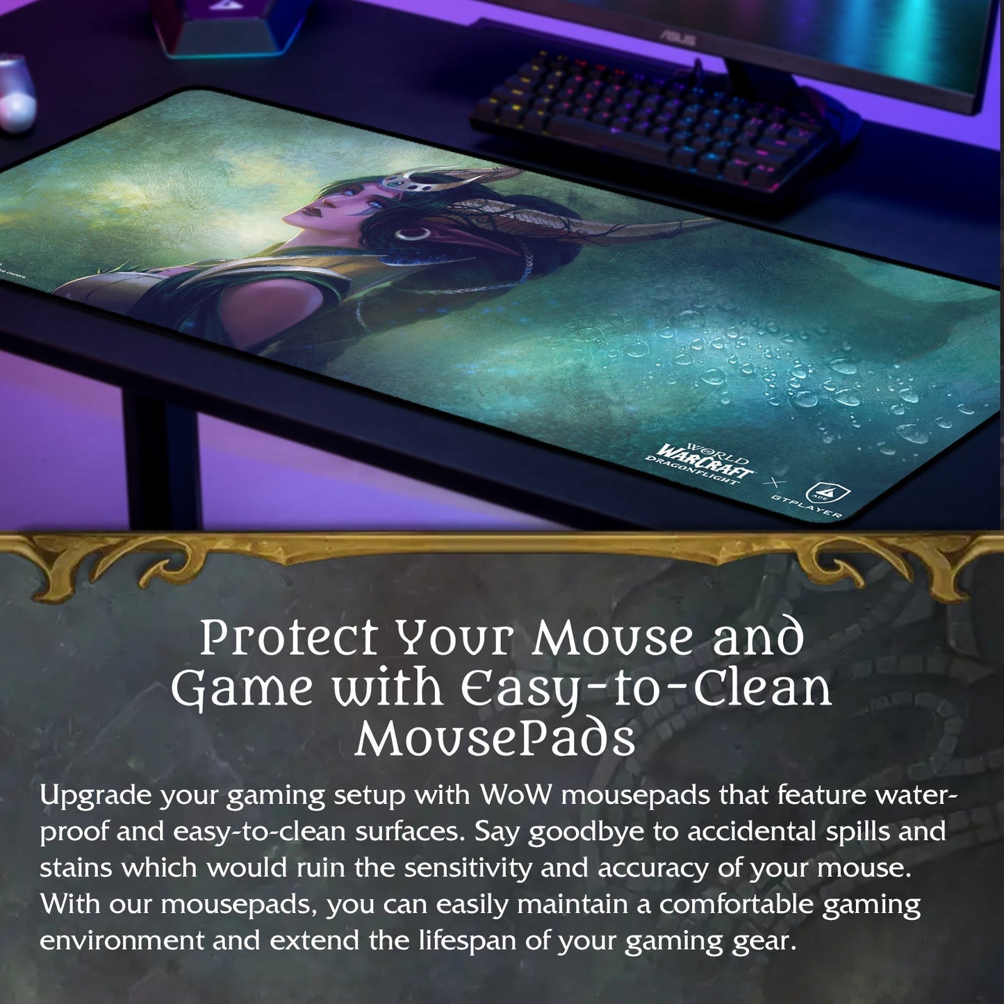 World of Warcraft®: Dragonflight Mousepad / Floor Mat-Ysera Edition