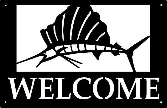 Sailfish Welcome Sign with Name Options