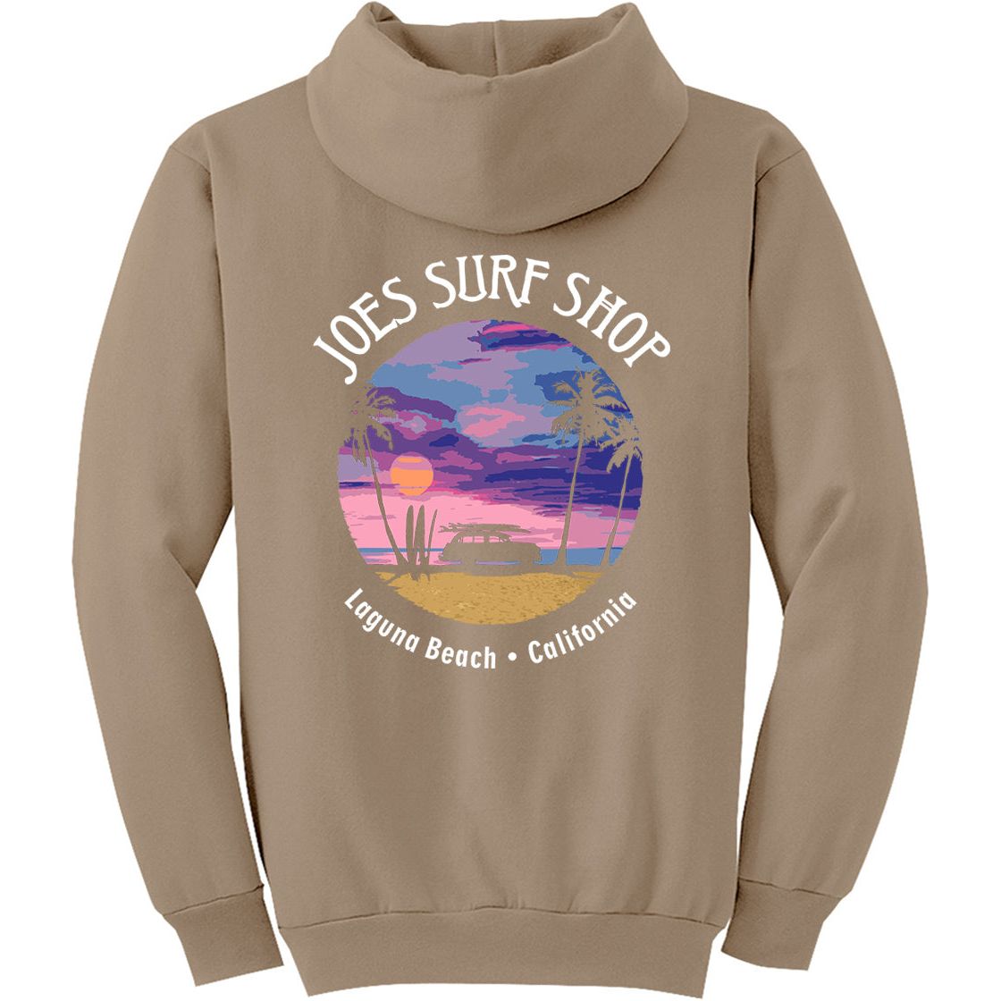 Joe's Surf Shop Wagon Silhouette Pullover Surf Hoodie