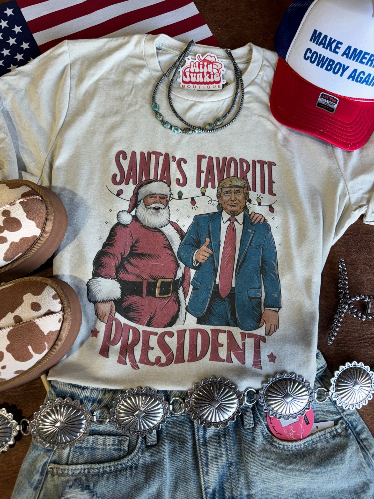 Santas Favorite President Graphic Tee