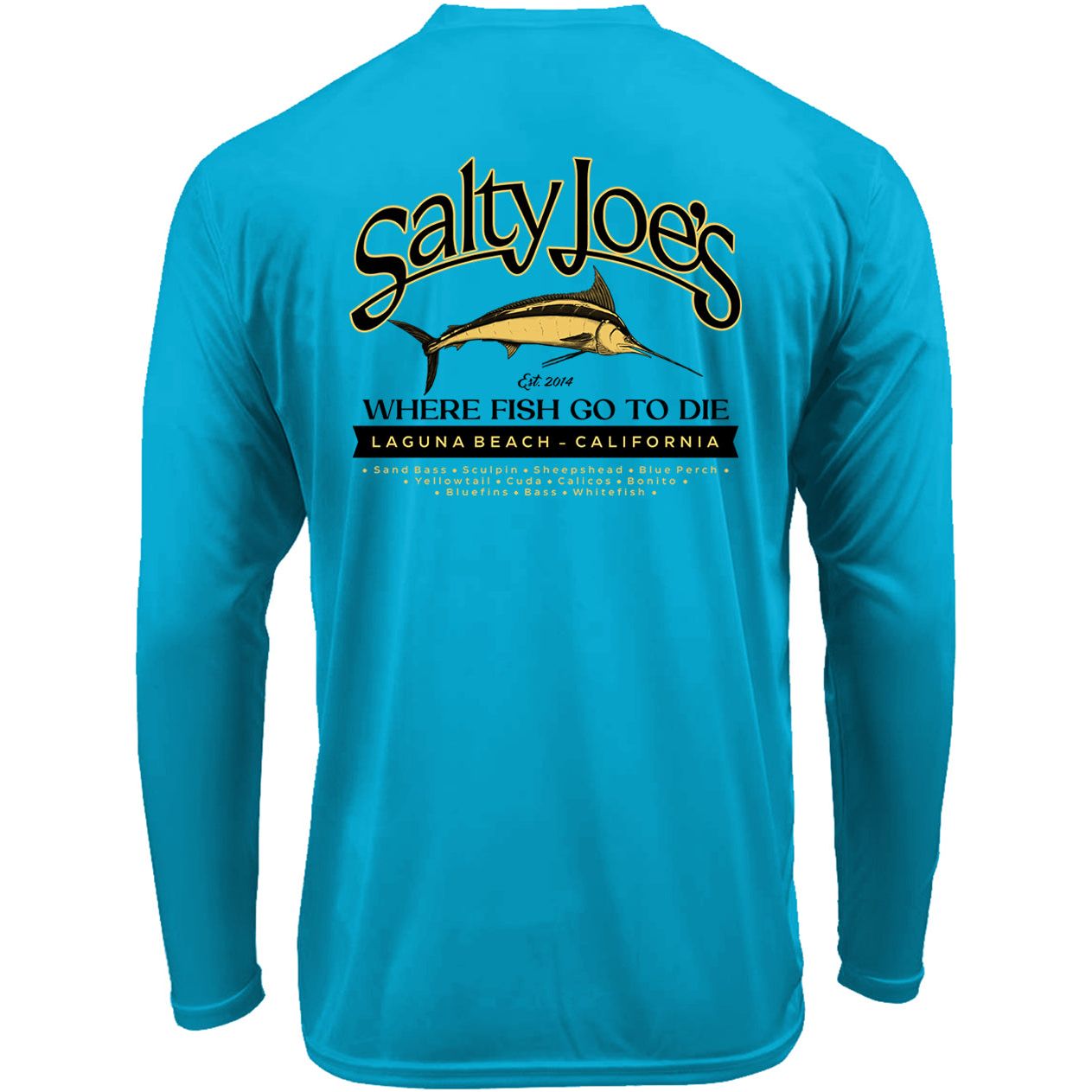 Salty Joe's Fish Count Long Sleeve Sun Shirt