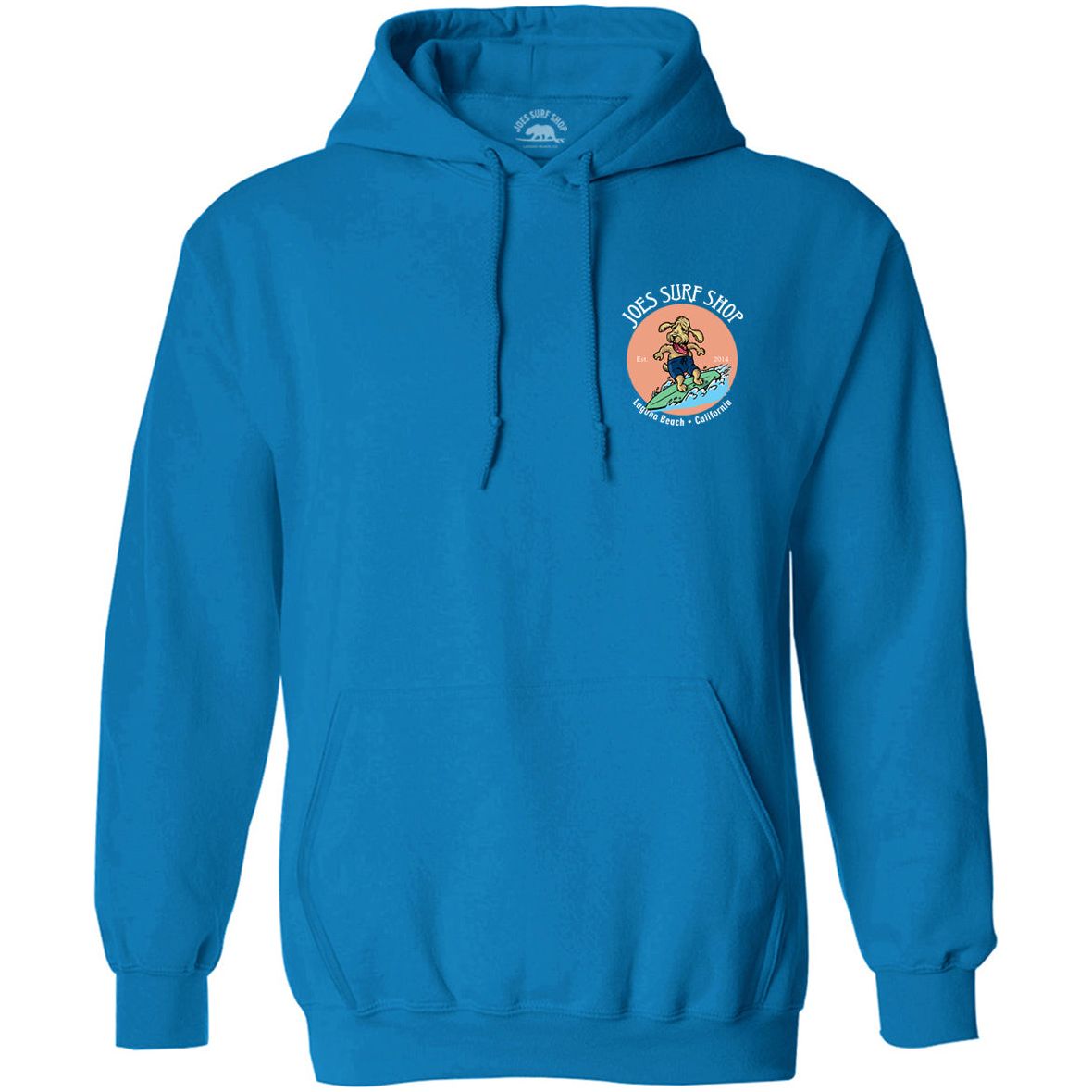 Joe's Surf Shop Teddy the Surfing Dog Pullover Surf Hoodie