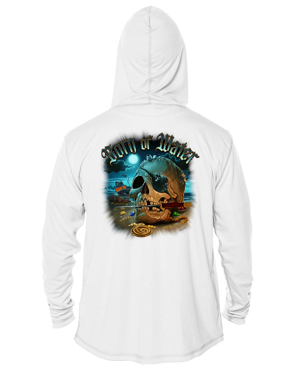 Pirate Skull UV/UPF 50+ Hoodie