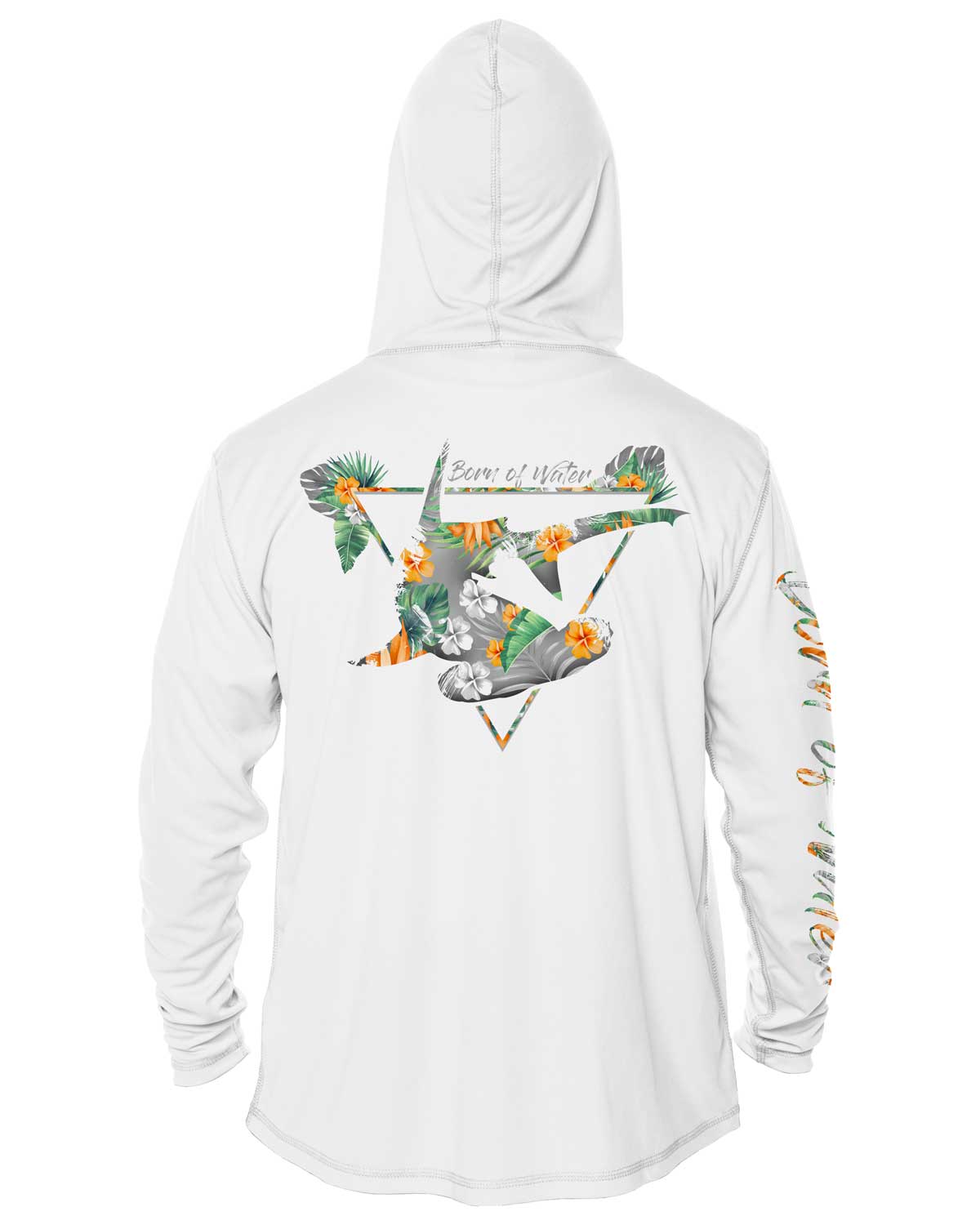 Tropical Hammerhead Shark Scuba Diving UV UV/UPF 50+ Long Sleeve Hoodie