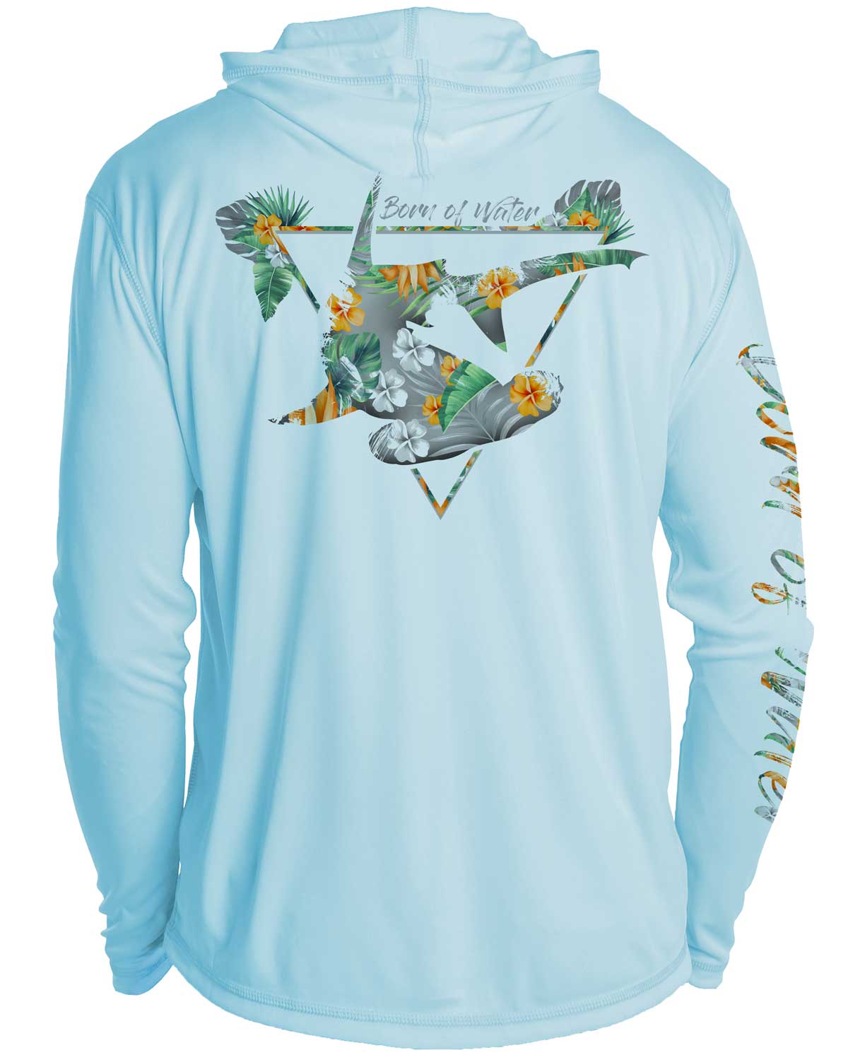 Tropical Hammerhead Shark Scuba Diving UV UV/UPF 50+ Long Sleeve Hoodie