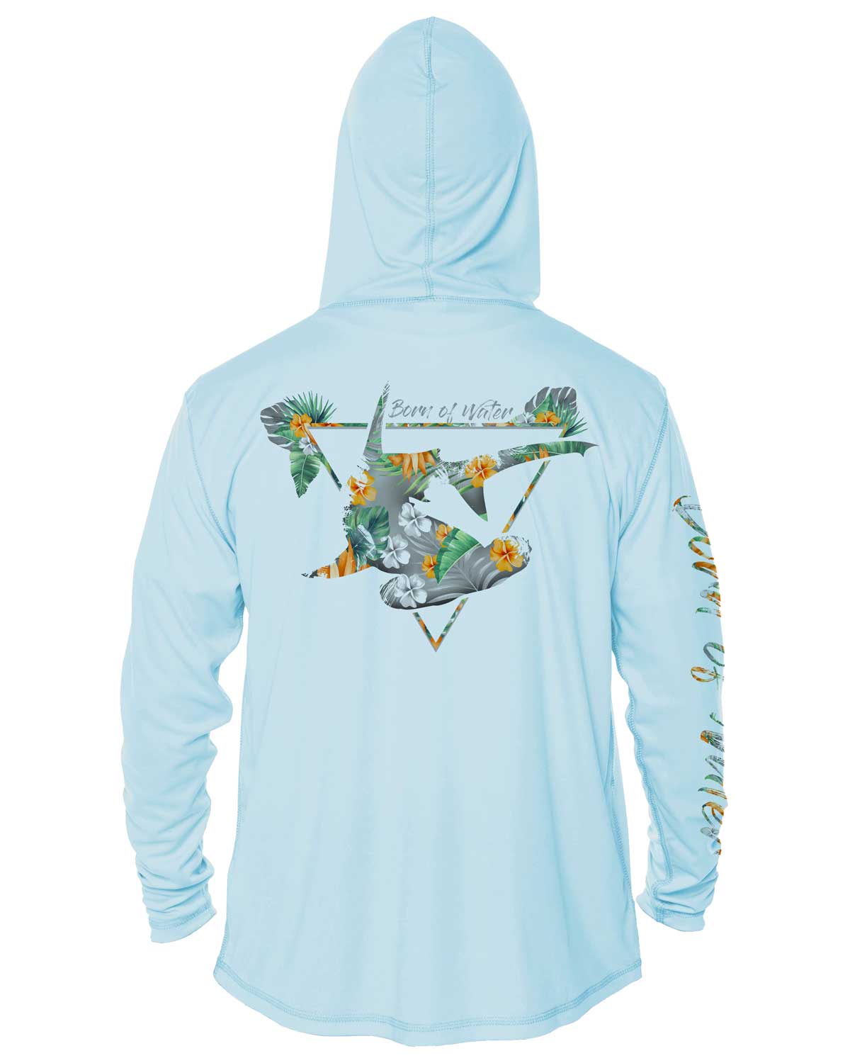 Tropical Hammerhead Shark Scuba Diving UV UV/UPF 50+ Long Sleeve Hoodie