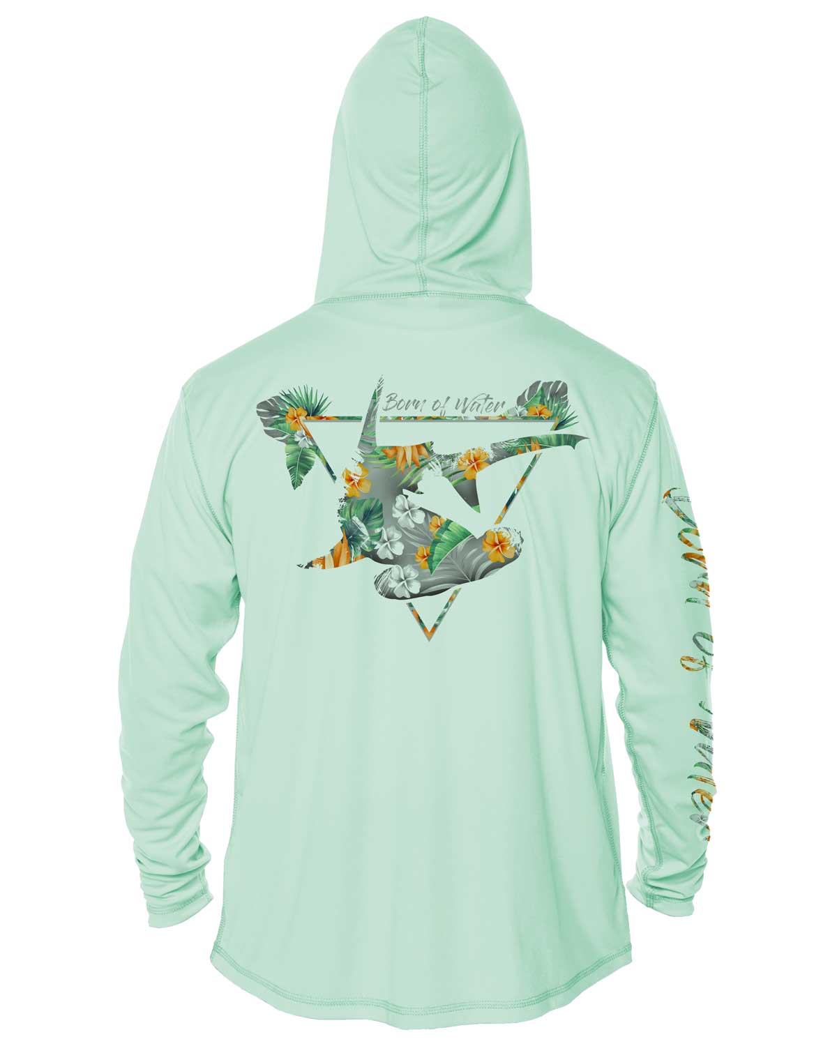 Tropical Hammerhead Shark Scuba Diving UV UV/UPF 50+ Long Sleeve Hoodie