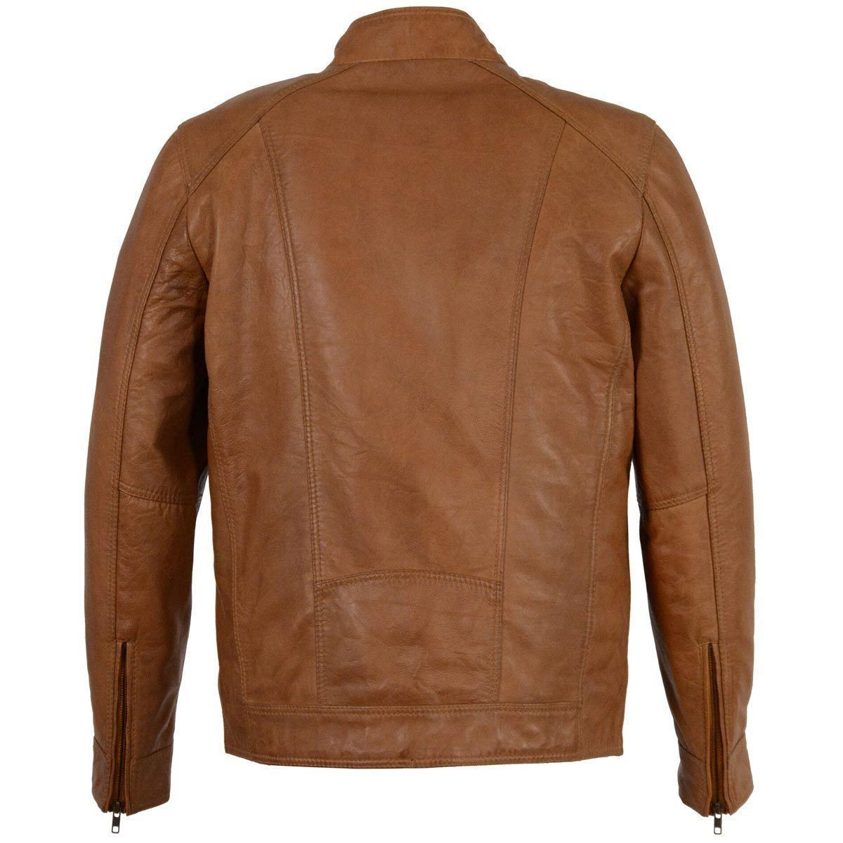 Milwaukee Leather SFM1860 Men's Lambskin Saddle Motorcycle Fashion Leather Jacket