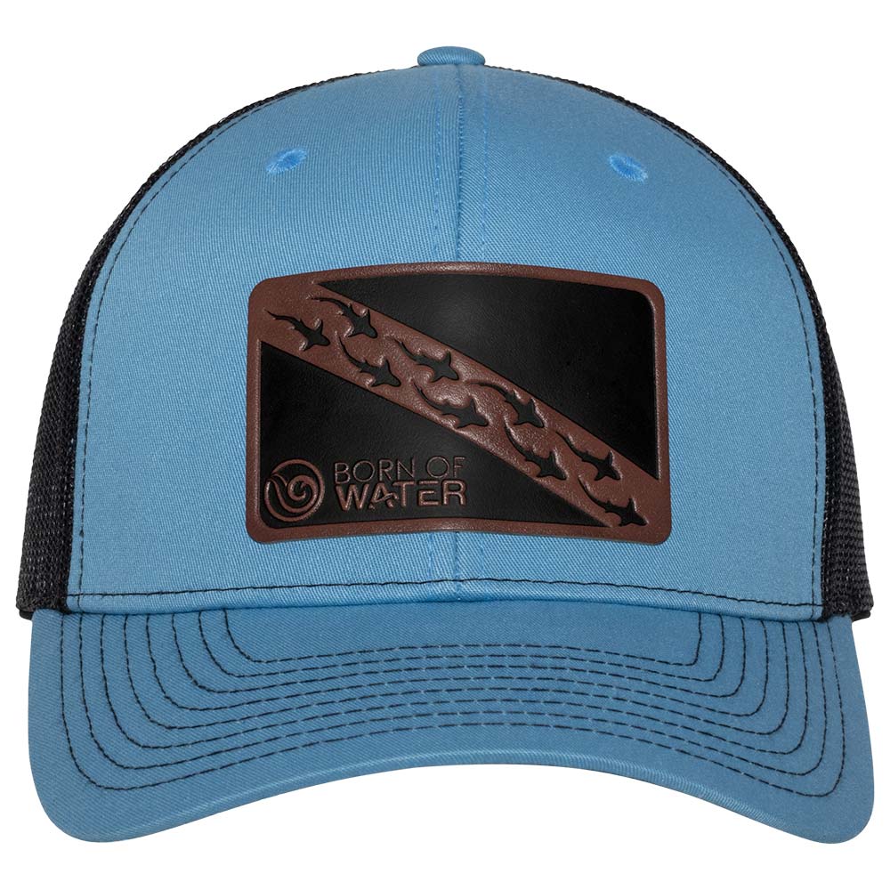 Dive Flag Shark Shiver Leather Patch Hat