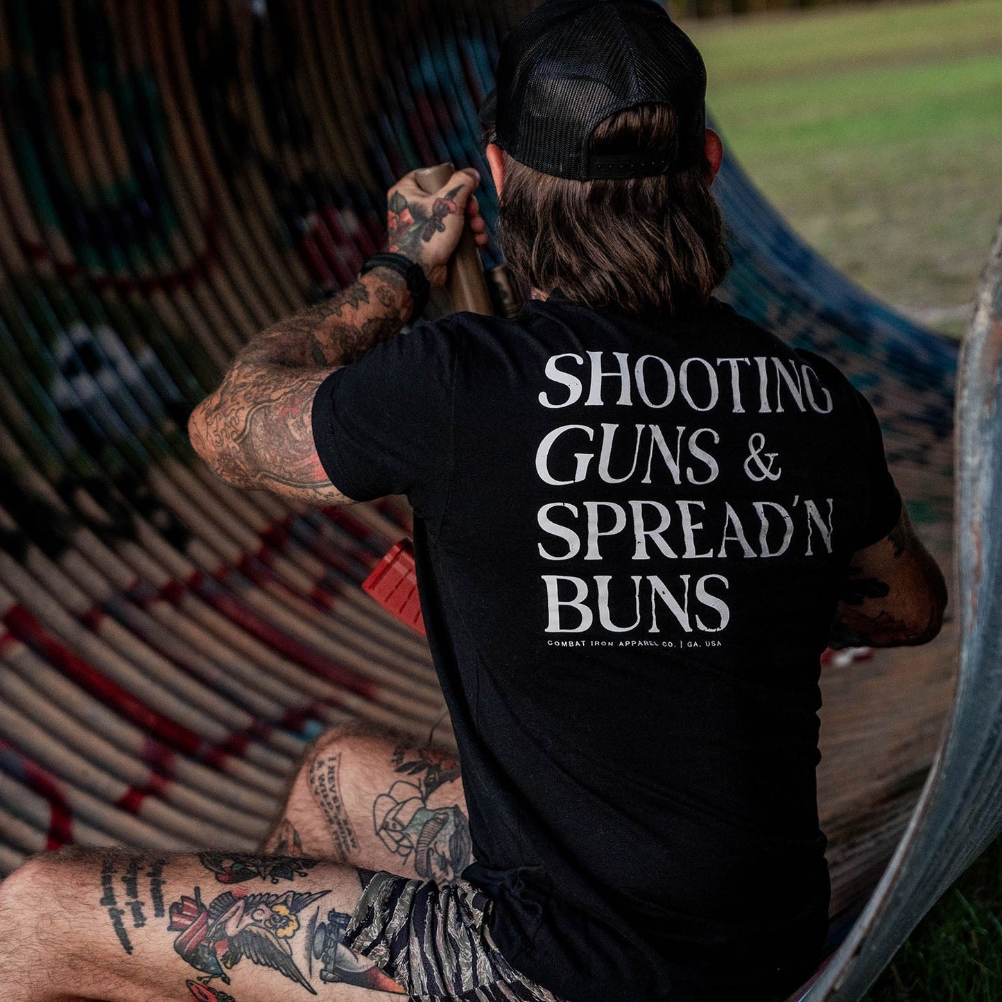 Shooting Guns & Spread'n Buns Men's T-Shirt