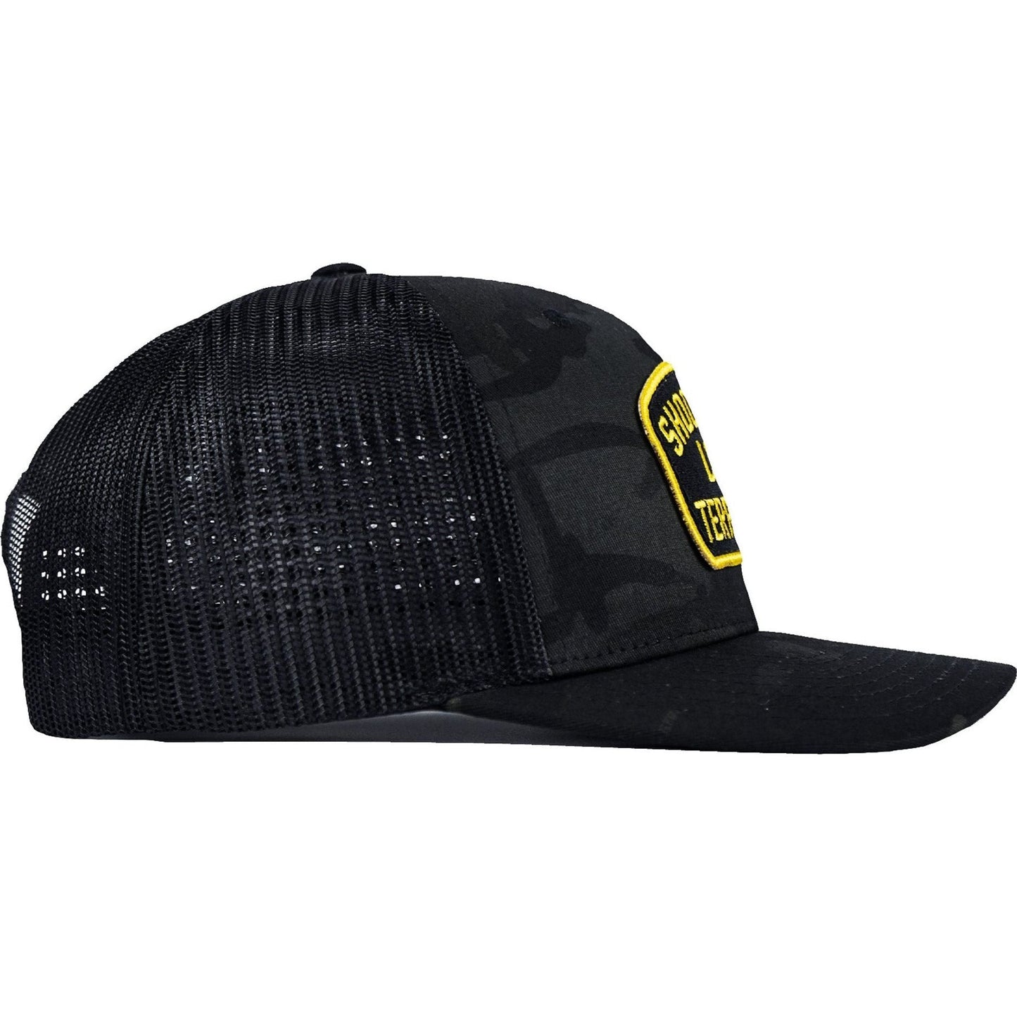 SHOOT YOUR LOCAL TERRORISTS PATCH MESH SNAPBACK