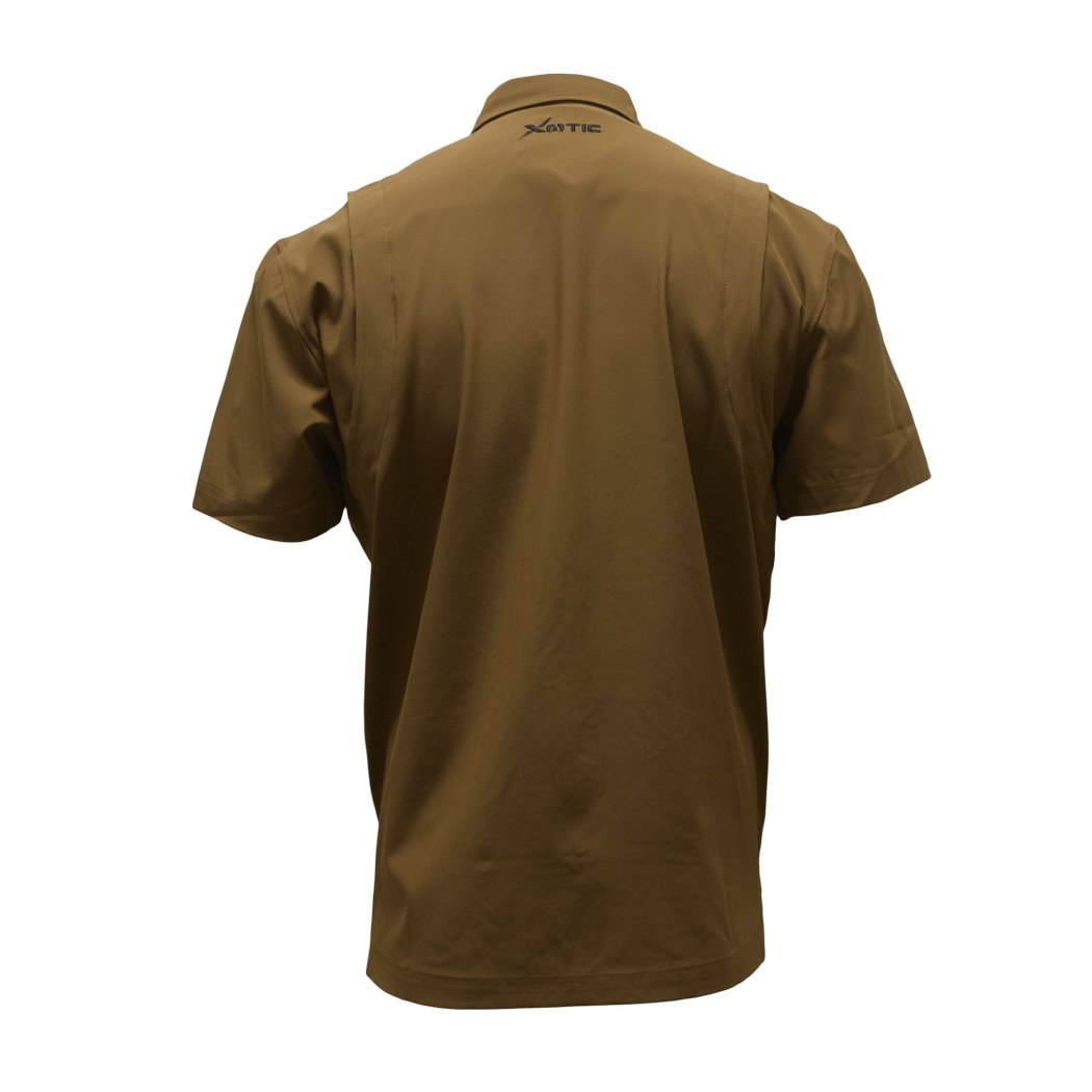 Short Sleeve Solid Lifestyle Button Down w/ REPEL-X