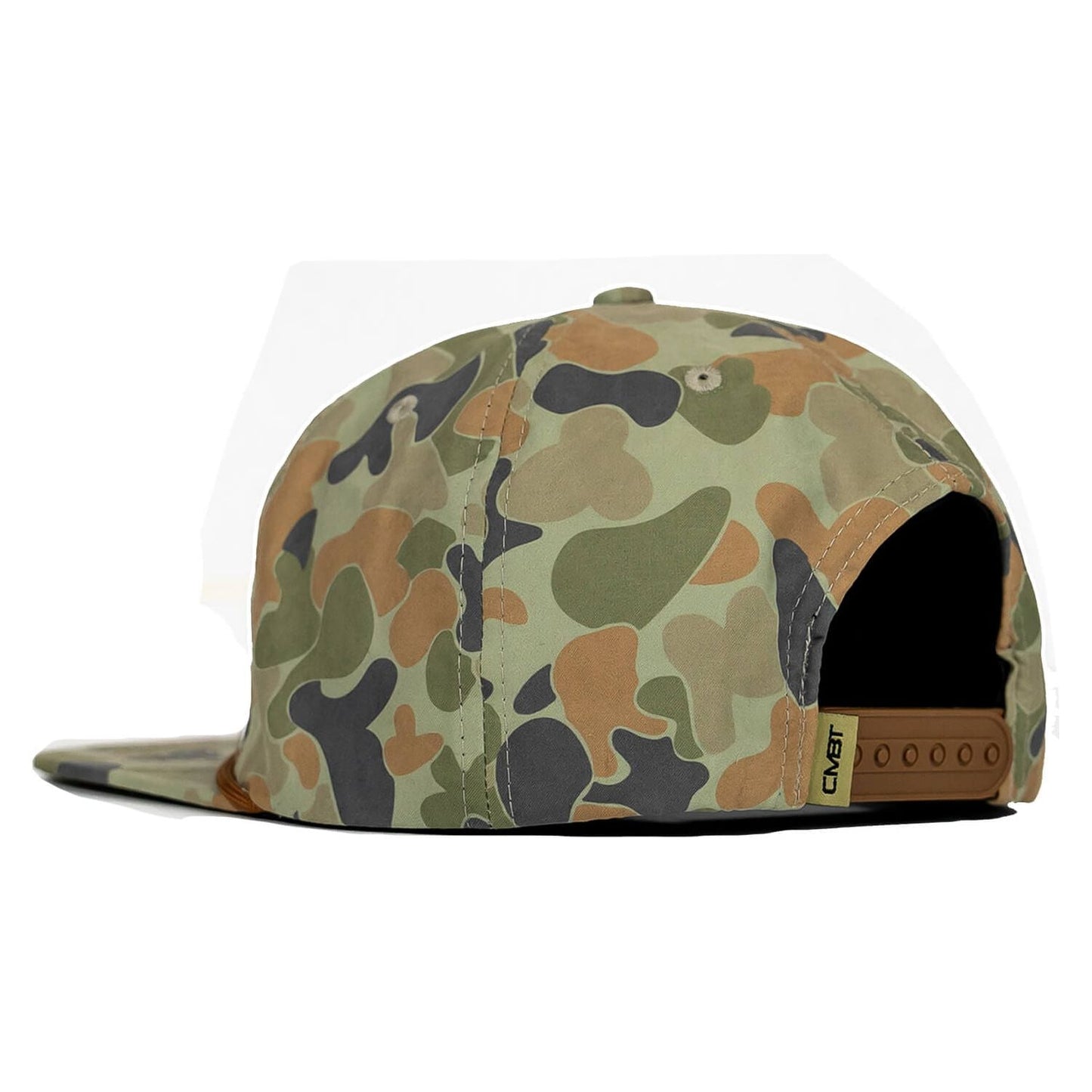 AMERICAN FLAG PATCH CRUSHABLE ROPE SNAPBACK | FROGSKIN DUCK CAMO