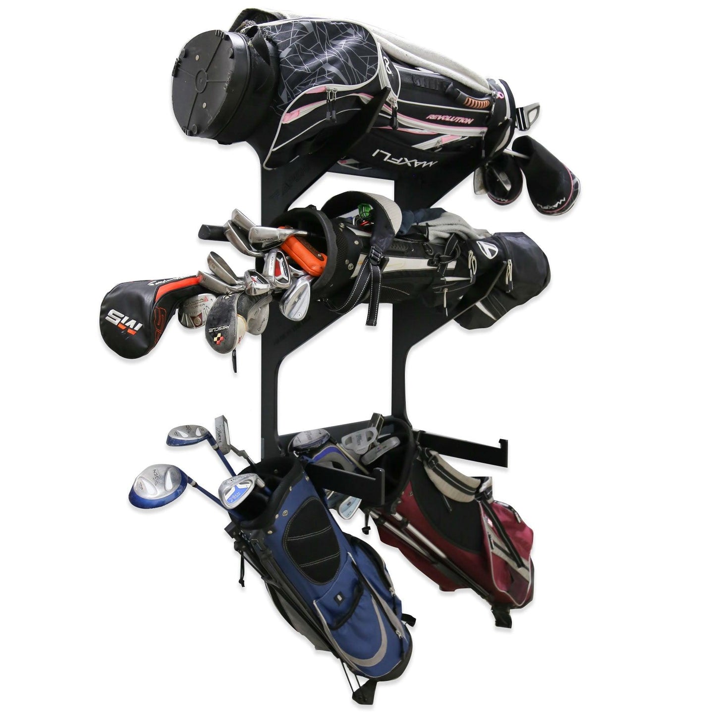 TRAPSKI Wall Golf Rack Storage Organizer Base with Oval Shelf