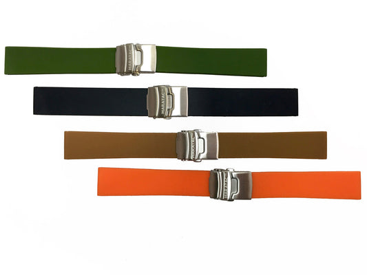 Silicone Rubber Deployment Watch Bands by Maratac® ~