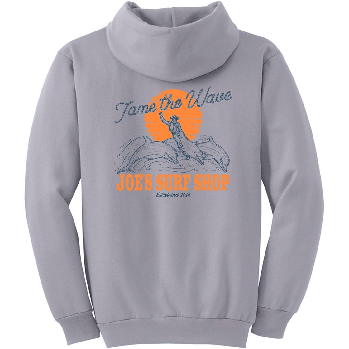 Joe's Surf Shop Diving Dolphins Pullover Surf Hoodie