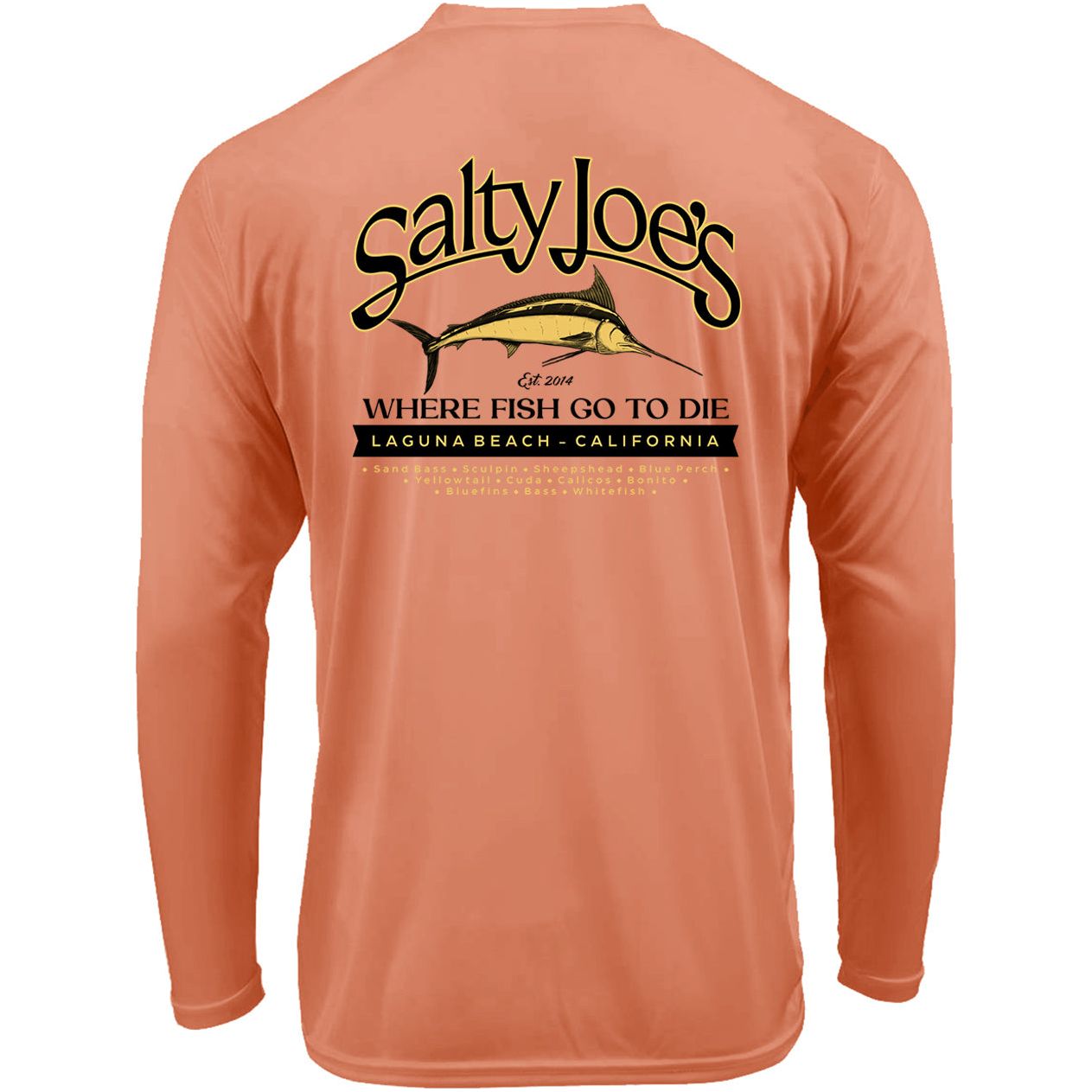 Salty Joe's Fish Count Long Sleeve Sun Shirt