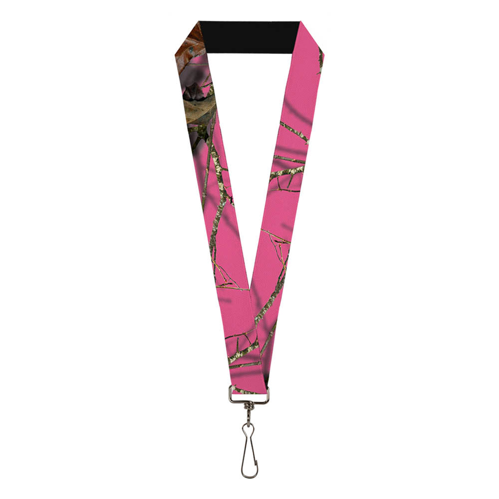 Lanyard - 1.0" - Mossy Oak Country Roots Camo Fuchsia