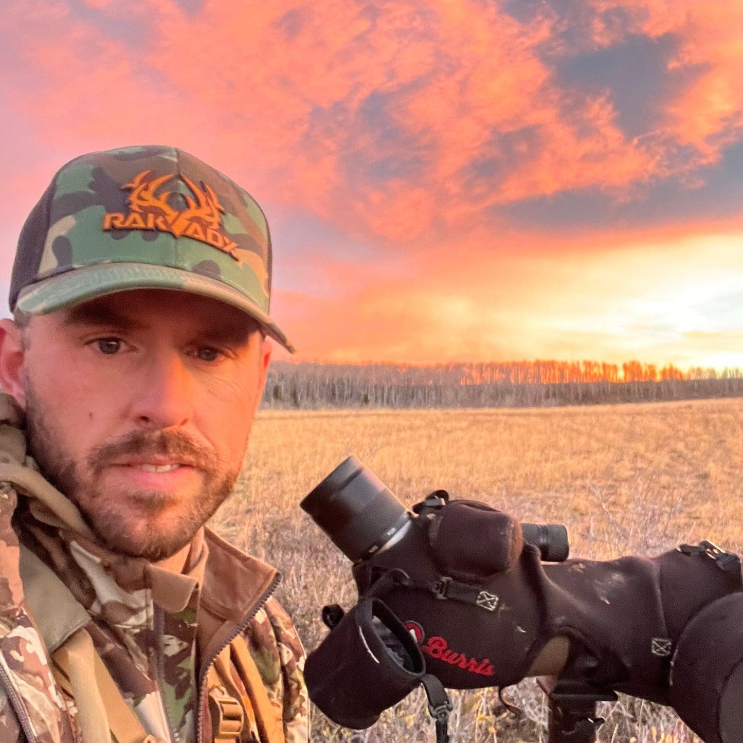 Solo RakBuck Camo Flex Hat - Leather Patch