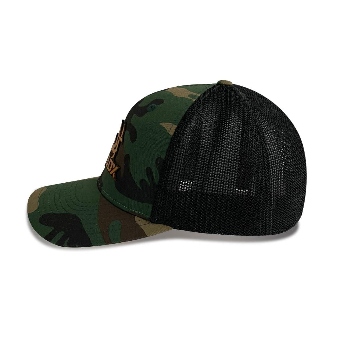 Solo RakBuck Camo Flex Hat - Leather Patch