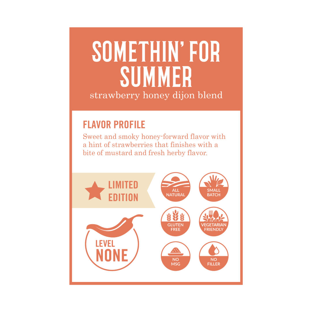 Somethin' For Summer - Strawberry Honey Dijon Seasoning - 5 oz Bottle