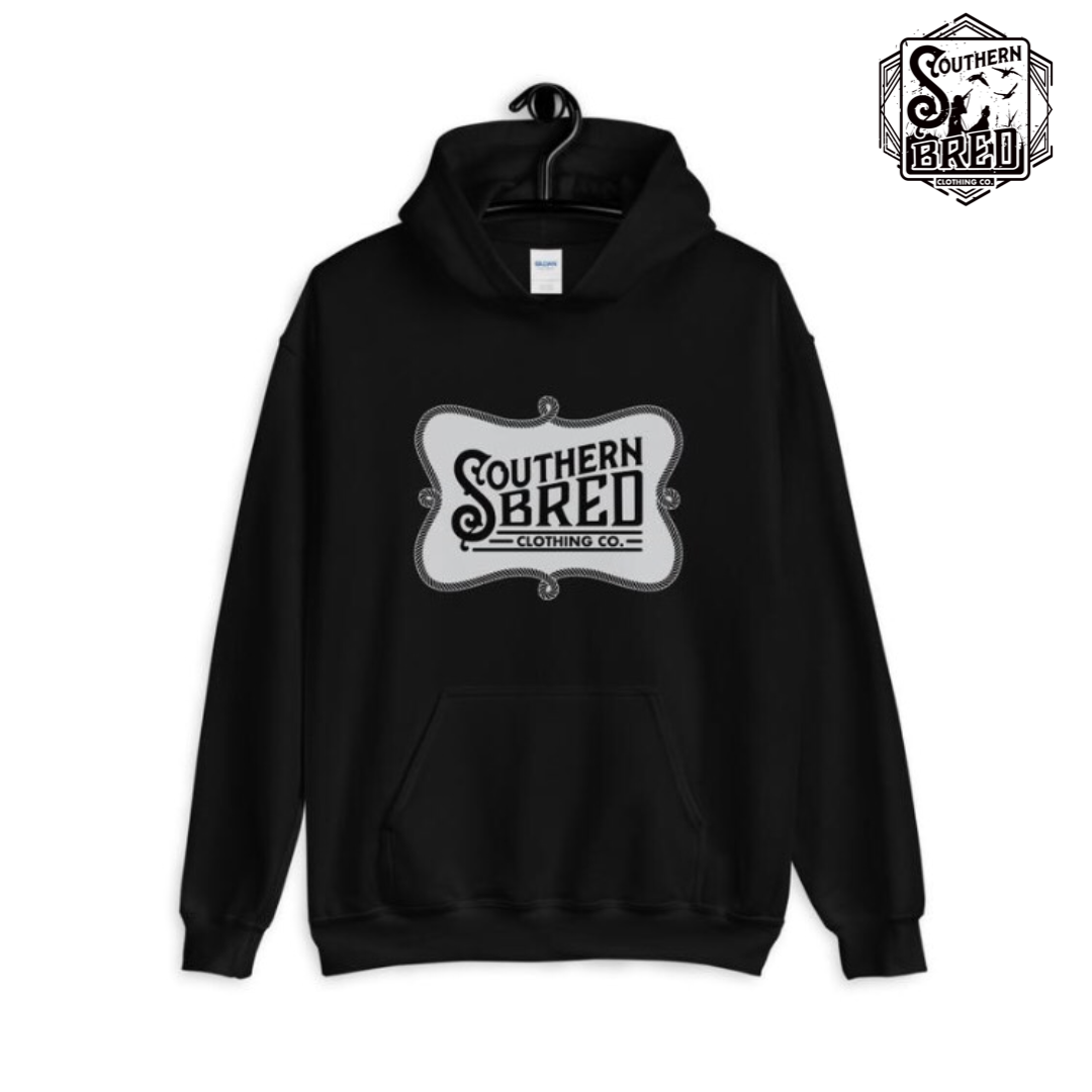 Southern Bred Hoodie (Black w/grey)