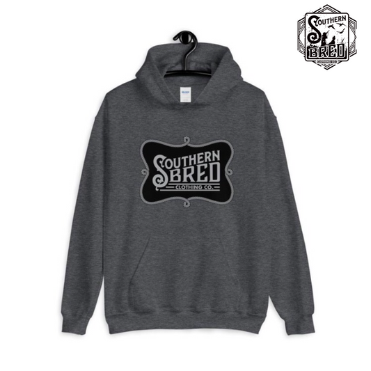 Southern Bred Hoodie (Grey w/black)