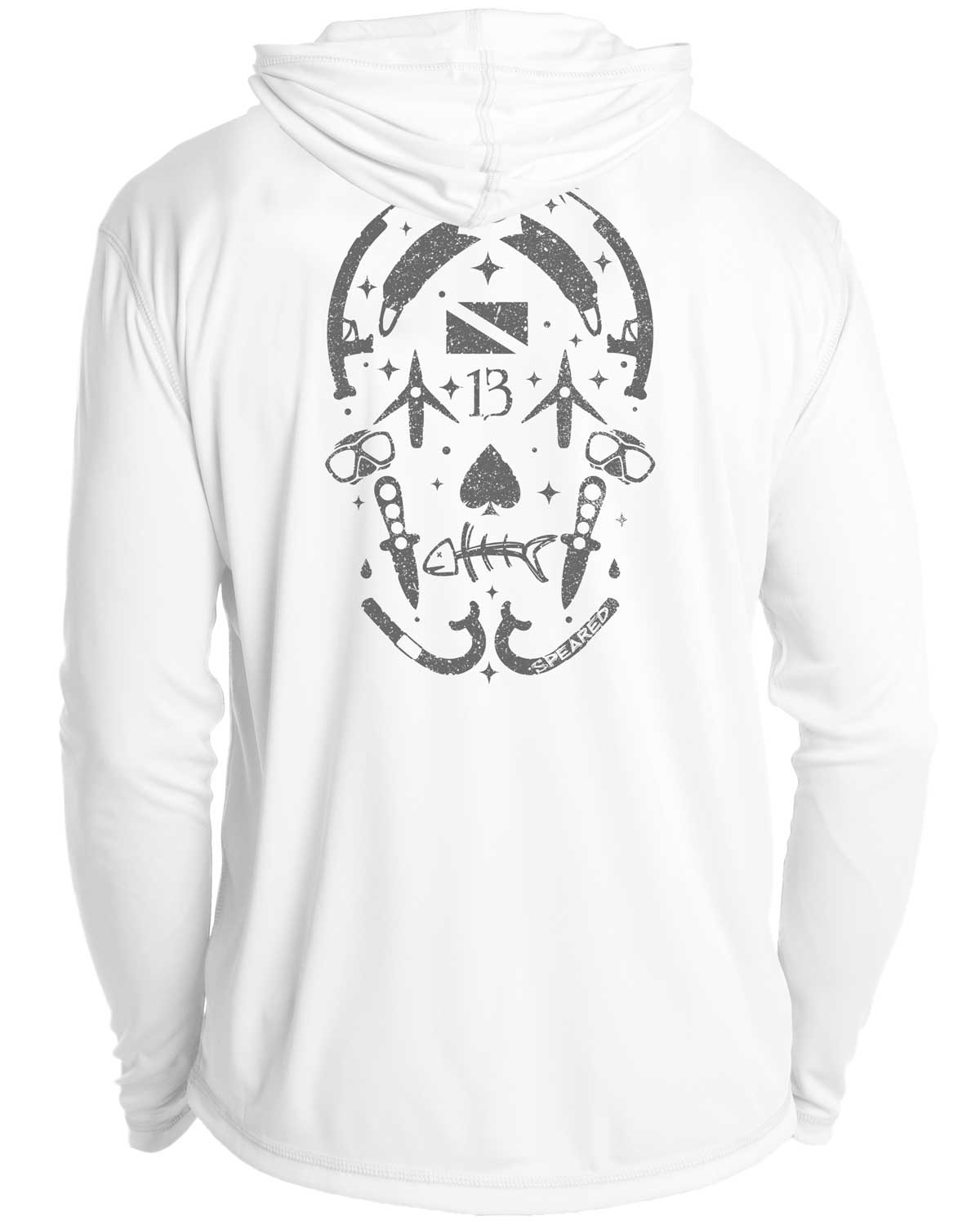 Gearhead Lucky Skull UV UPF 50+ Long Sleeve Hoodie