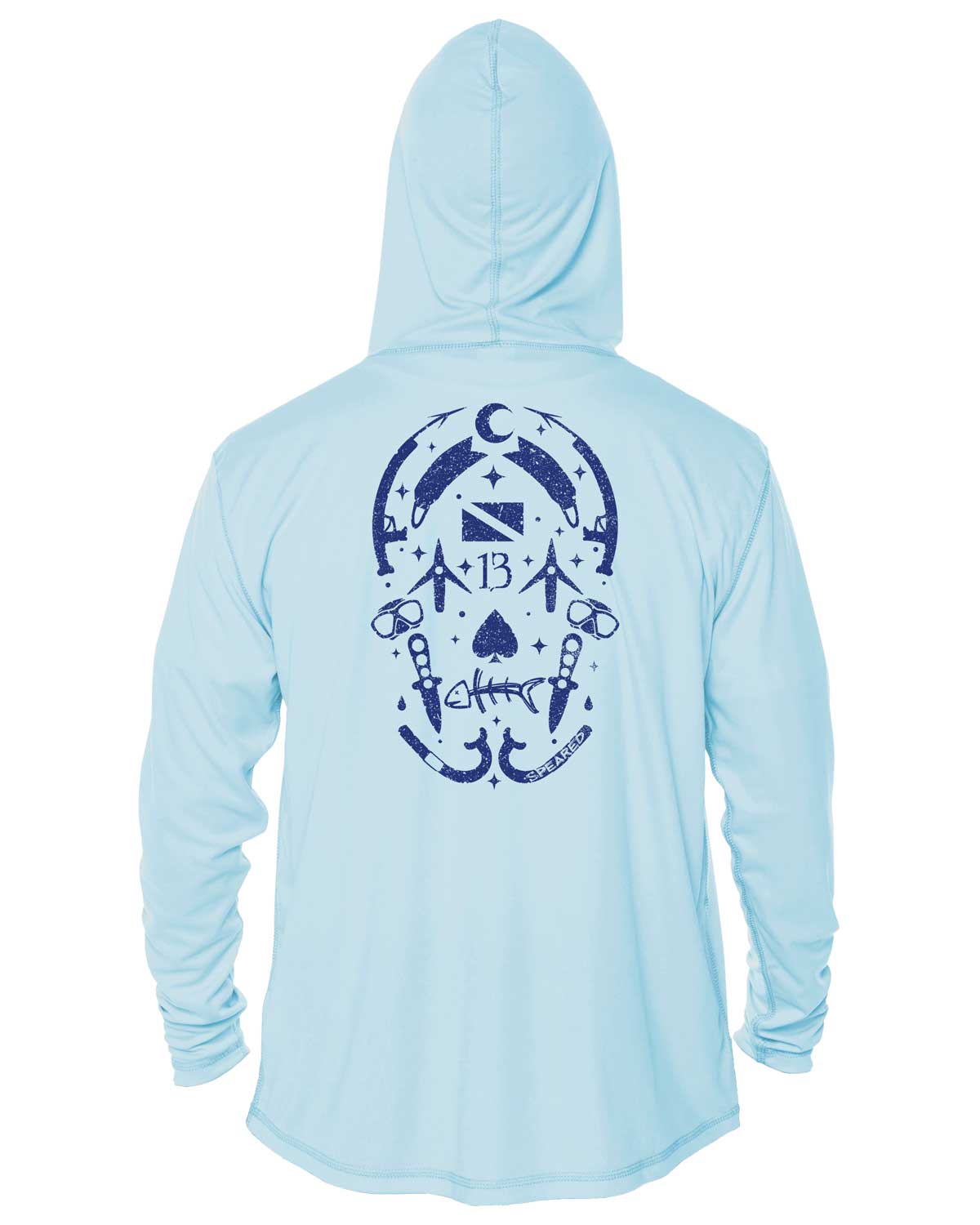 Gearhead Lucky Skull UV UPF 50+ Long Sleeve Hoodie