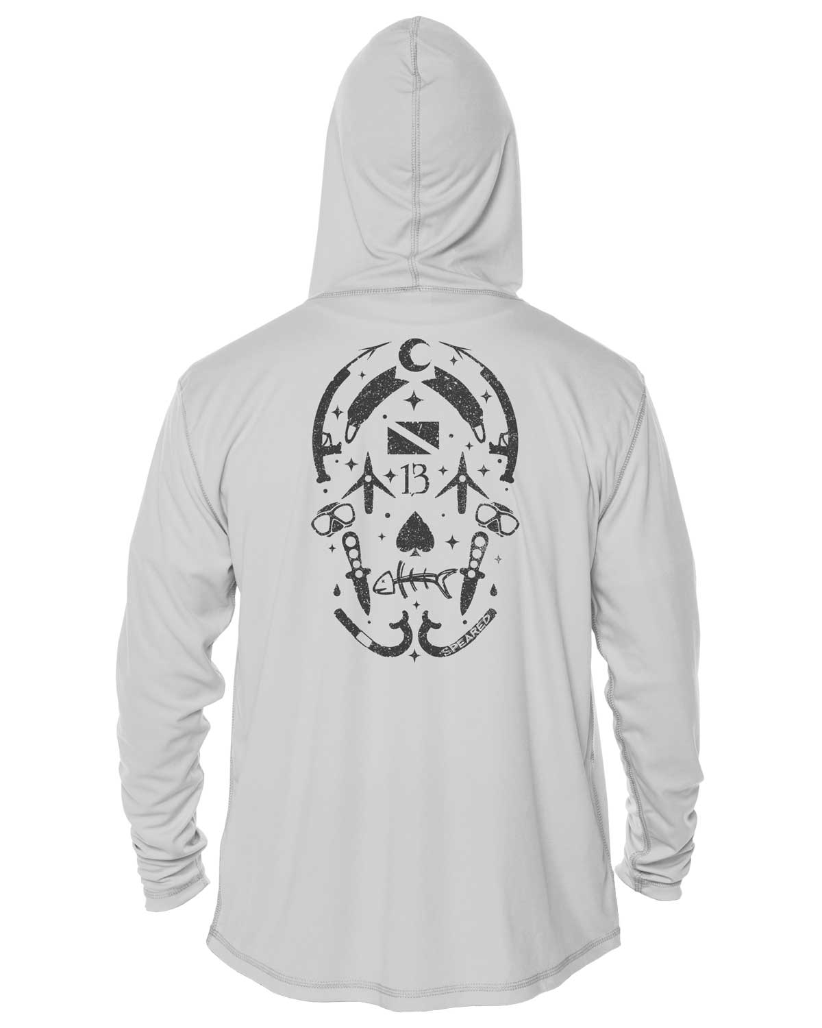 Gearhead Lucky Skull UV UPF 50+ Long Sleeve Hoodie