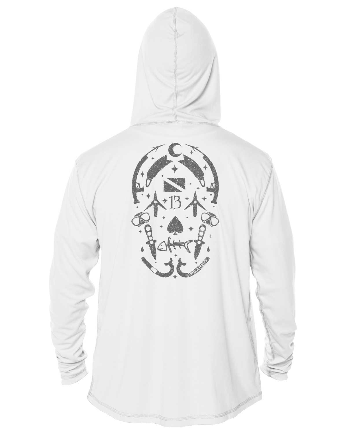 Gearhead Lucky Skull UV UPF 50+ Long Sleeve Hoodie