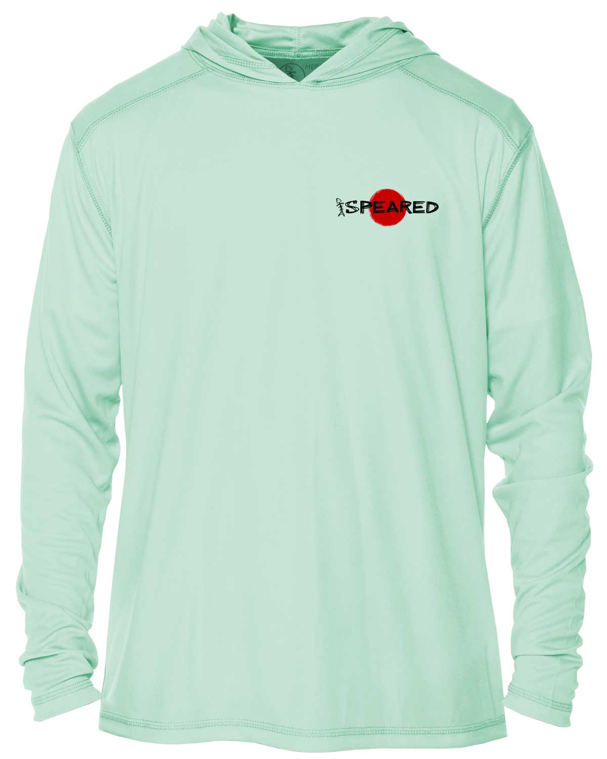 Red Decks, Burnt Necks Spearfishing UV Hoodie: Mens