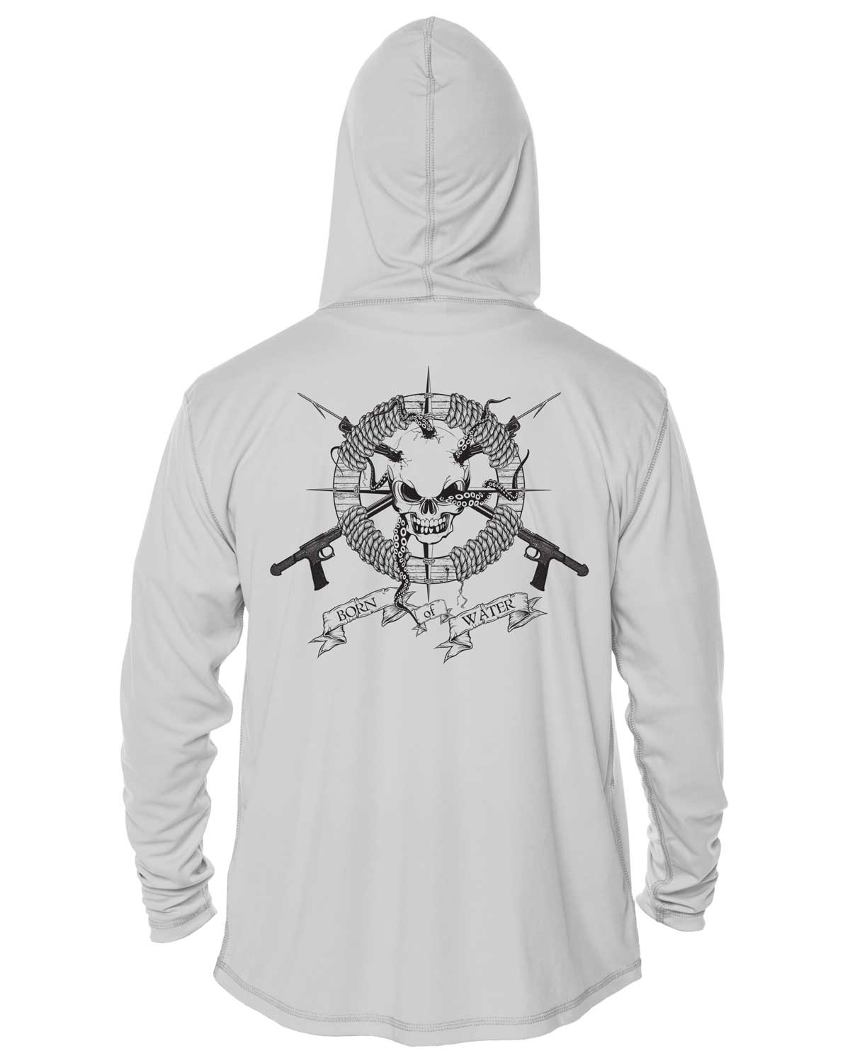 Skull and Spearguns UV/UPF 50+ Long Sleeve Long Sleeve Hoodie