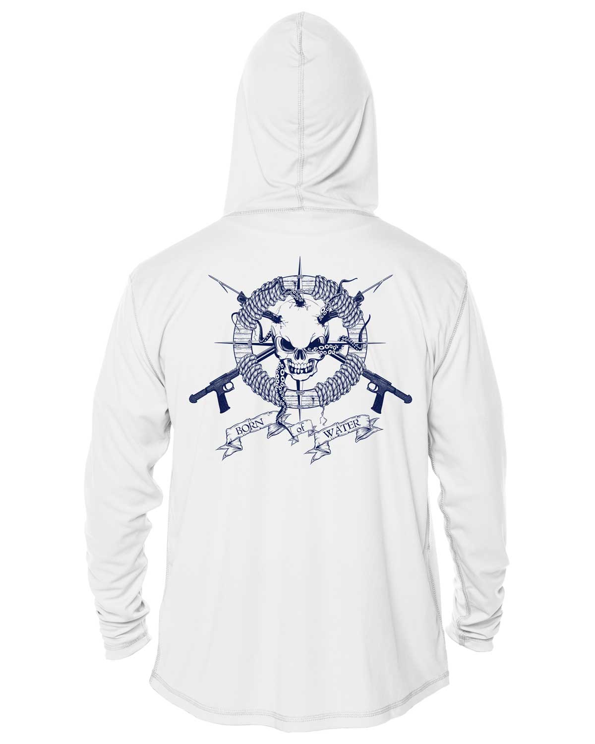 Skull and Spearguns UV/UPF 50+ Long Sleeve Long Sleeve Hoodie