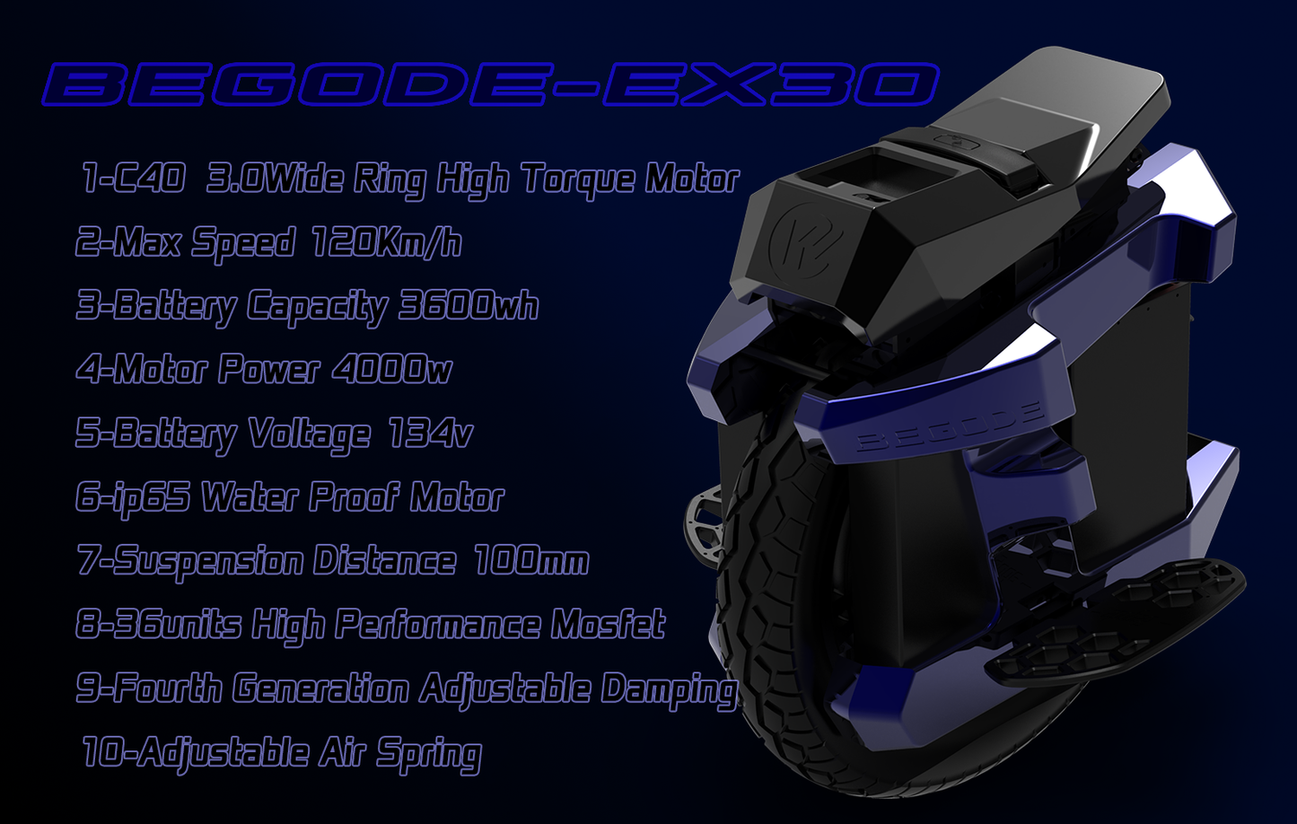 Begode EX30 Electric Unicycle