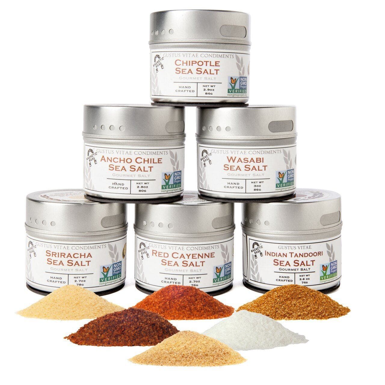 Spicy Sea Salts - 6 Tins