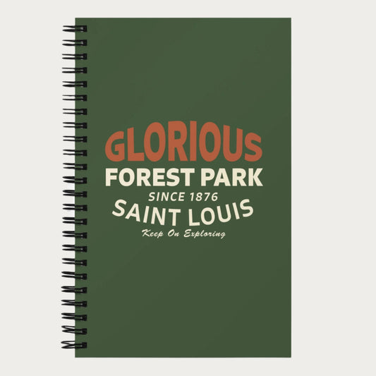 Glorious Forest Park Spiral notebook