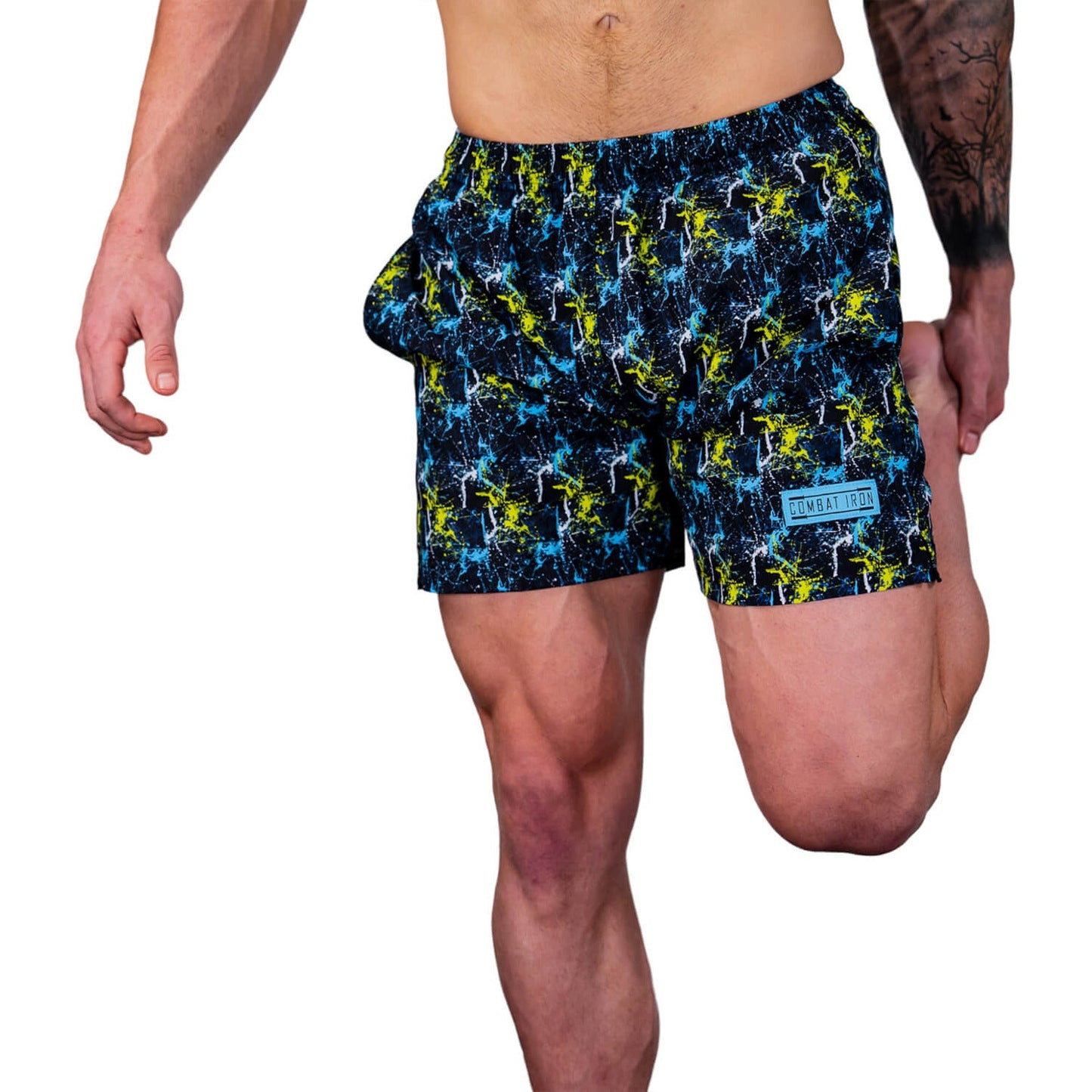 Men's Performance Training Shorts V3 | 5.5" Inseam | Neon Splatter