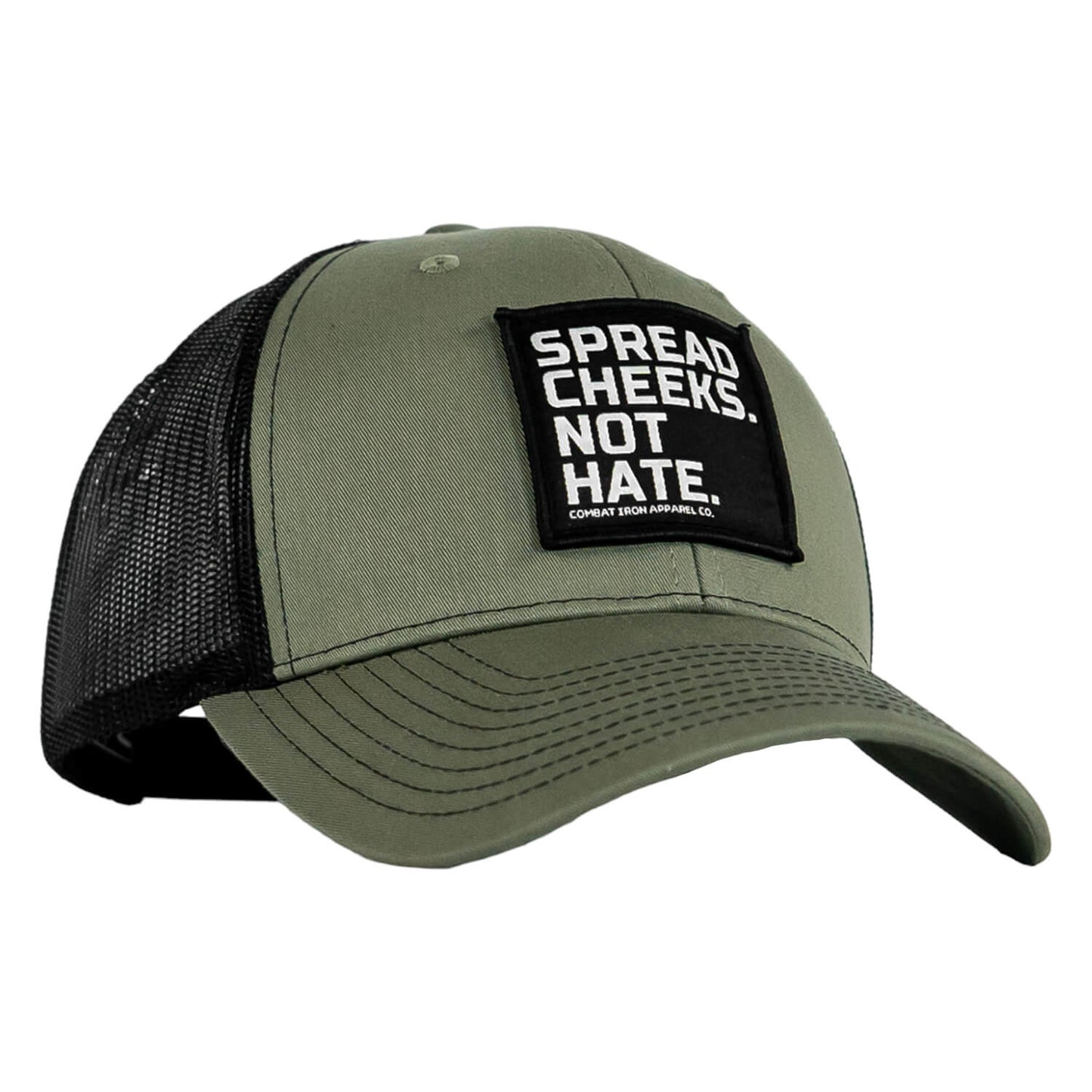 SPREAD CHEEKS. NOT HATE. Patch Snapback